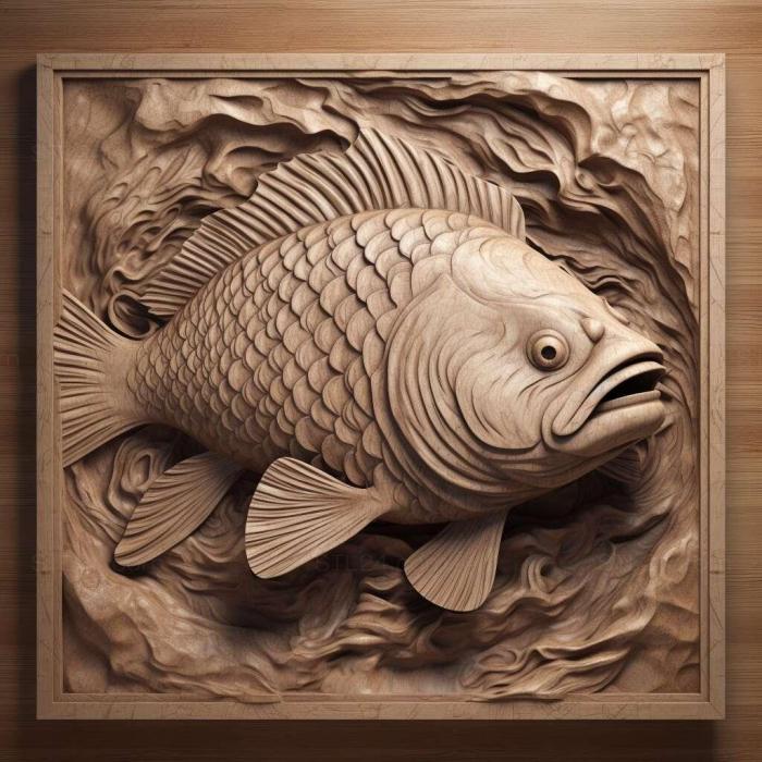Nature and animals (Lalius fish 3, NATURE_1731) 3D models for cnc